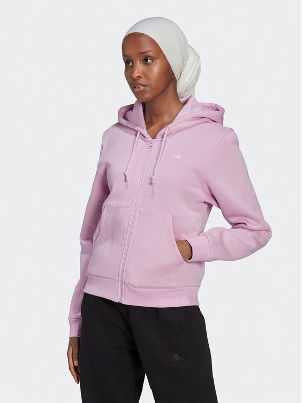 adidas adidas Суитшърт ALL SZN Fleece HN4217 Розов Regular Fit