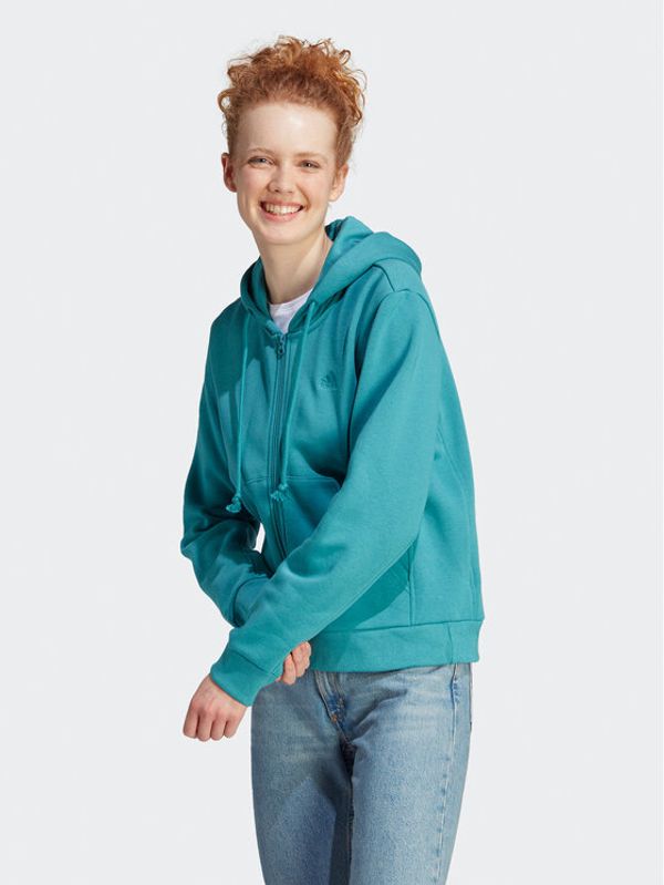 adidas adidas Суитшърт ALL SZN Fleece IM0315 Син Regular Fit