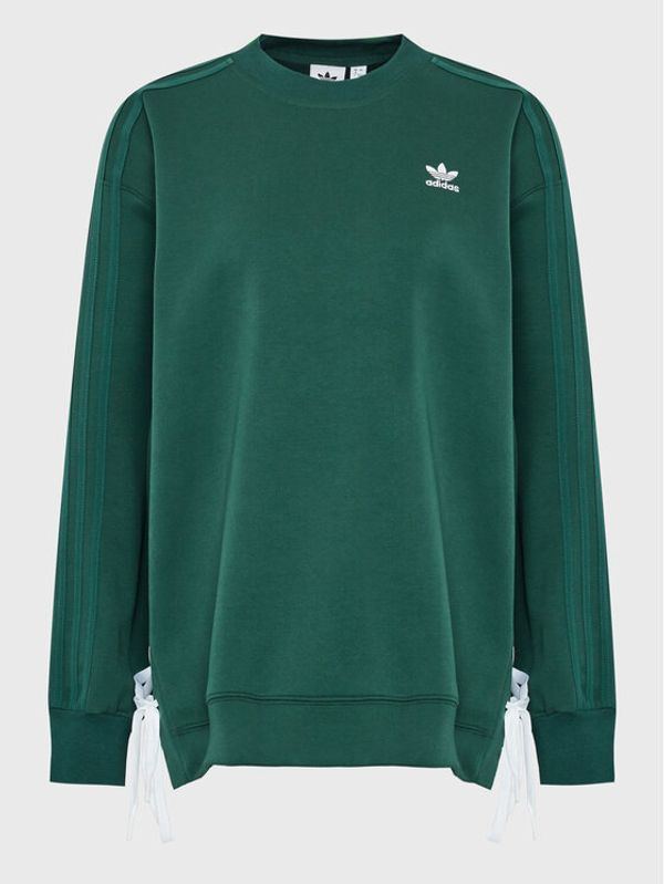adidas adidas Суитшърт Always Original Laced HK5056 Зелен Relaxed Fit