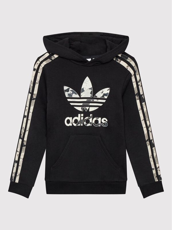 adidas adidas Суитшърт Camo HK0282 Черен Standard Fit