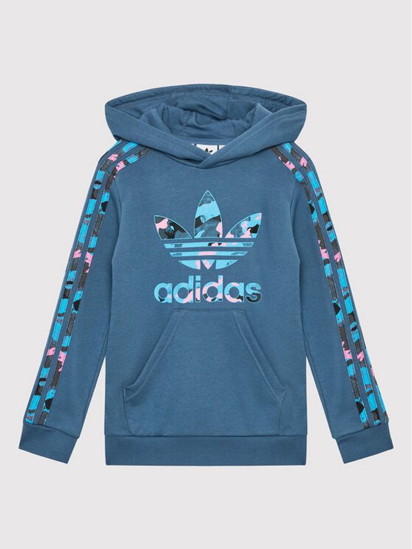 adidas adidas Суитшърт Camo HK0283 Тъмносин Standard Fit