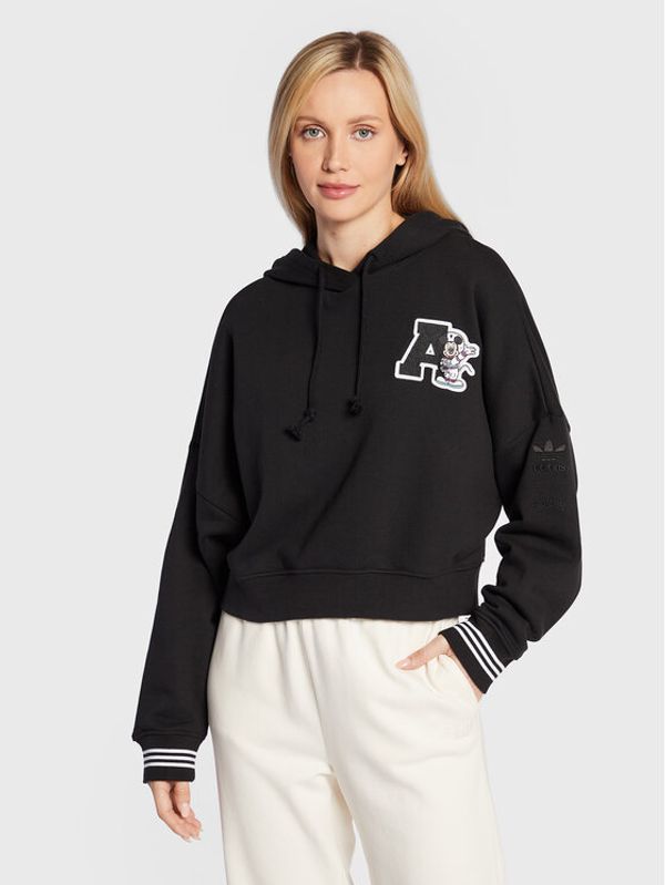 adidas adidas Суитшърт Disney HL9054 Черен Loose Fit