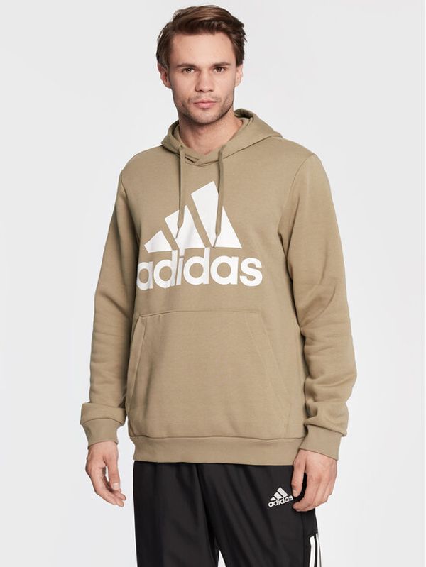 adidas adidas Суитшърт Essentials Fleece Big Logo H12201 Зелен Regular Fit