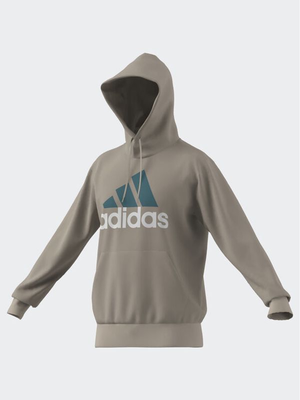 adidas adidas Суитшърт Essentials French Terry Big Logo Hoodie IJ8584 Бежов Regular Fit