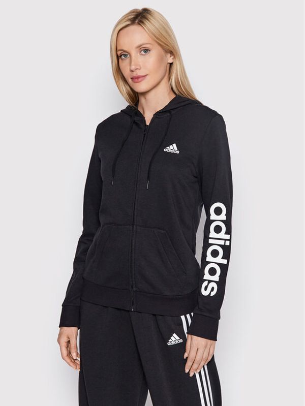 adidas adidas Суитшърт Essentials Logo GL0791 Черен Regular Fit