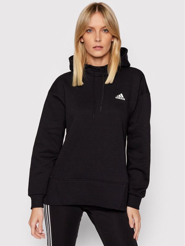 adidas adidas Суитшърт Essentials Studio Fleece HD6746 Черен Loose Fit