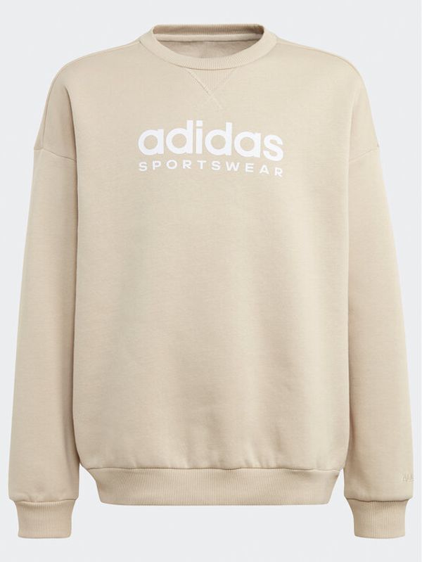 adidas adidas Суитшърт Fleece IL4926 Бежов Loose Fit