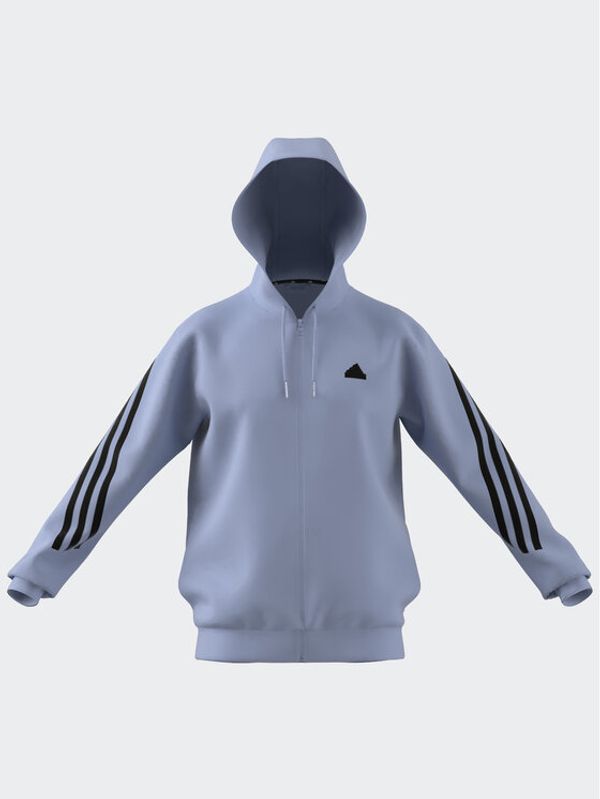adidas adidas Суитшърт Future Icons 3-Stripes Full-Zip Hoodie IC8262 Син Regular Fit