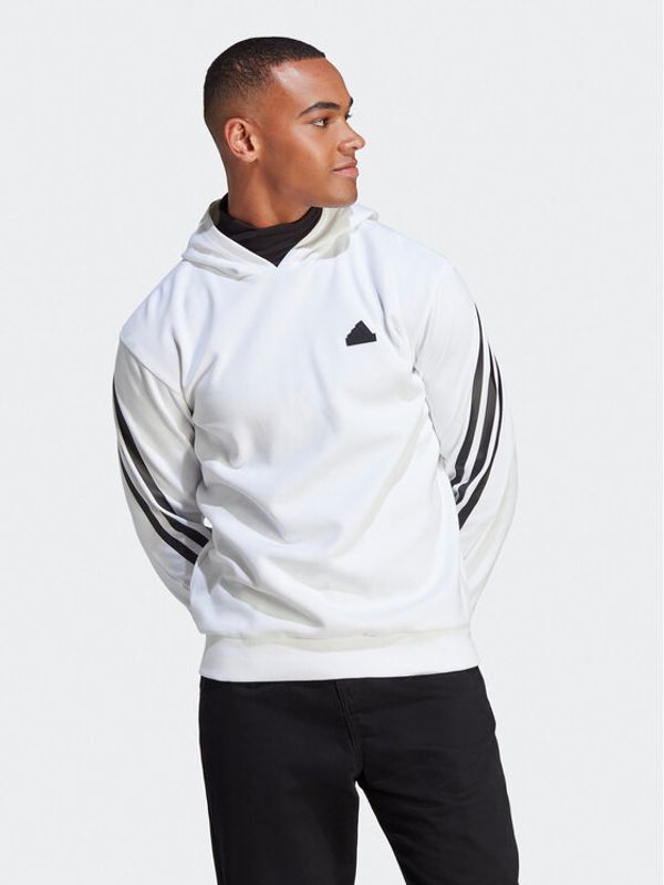 adidas adidas Суитшърт Future Icons 3-Stripes Hoodie IC6720 Бял Regular Fit