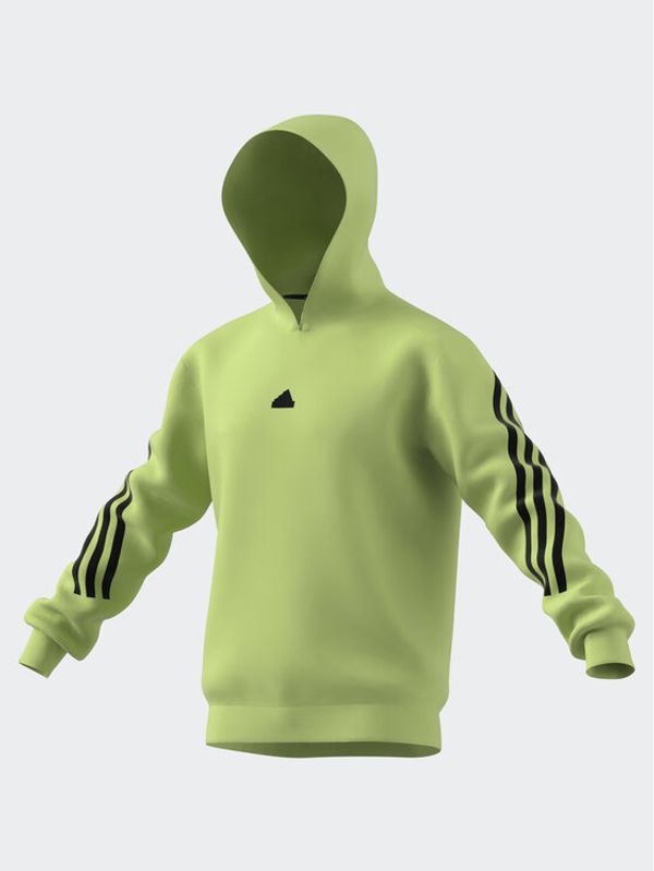 adidas adidas Суитшърт Future Icons 3-Stripes Hoodie IJ8866 Зелен Regular Fit