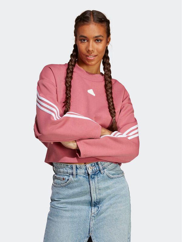 adidas adidas Суитшърт Future Icons 3-Stripes Sweatshirt IB8498 Розов Loose Fit