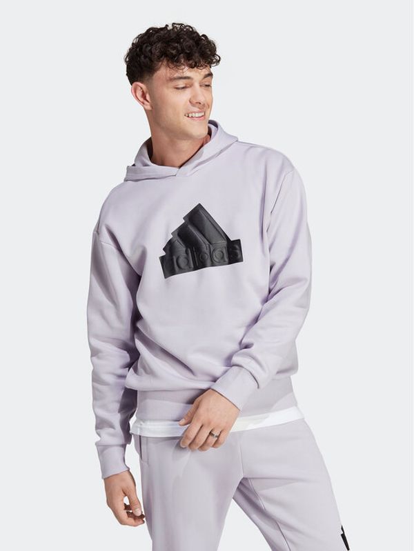 adidas adidas Суитшърт Future Icons Badge of Sport Hoodie HY3399 Виолетов Regular Fit