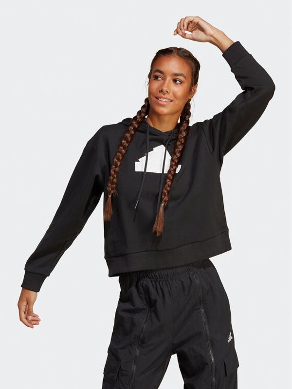 adidas adidas Суитшърт Future Icons Badge of Sport Hoodie IB8501 Черен Loose Fit