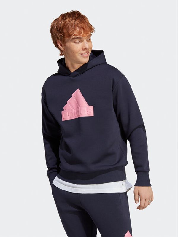 adidas adidas Суитшърт Future Icons Badge of Sport Hoodie IC3747 Син Regular Fit