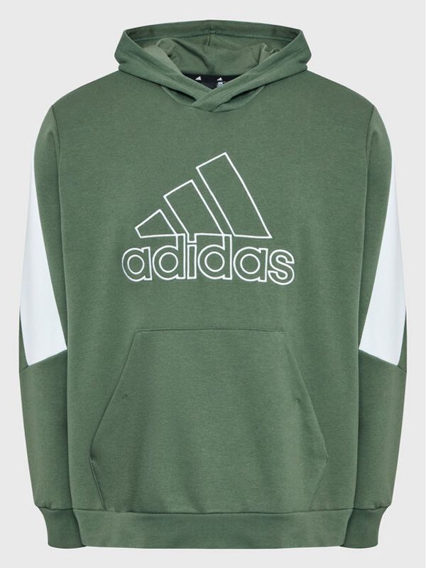 adidas adidas Суитшърт Future Icons Embroidered HM7876 Зелен Regular Fit