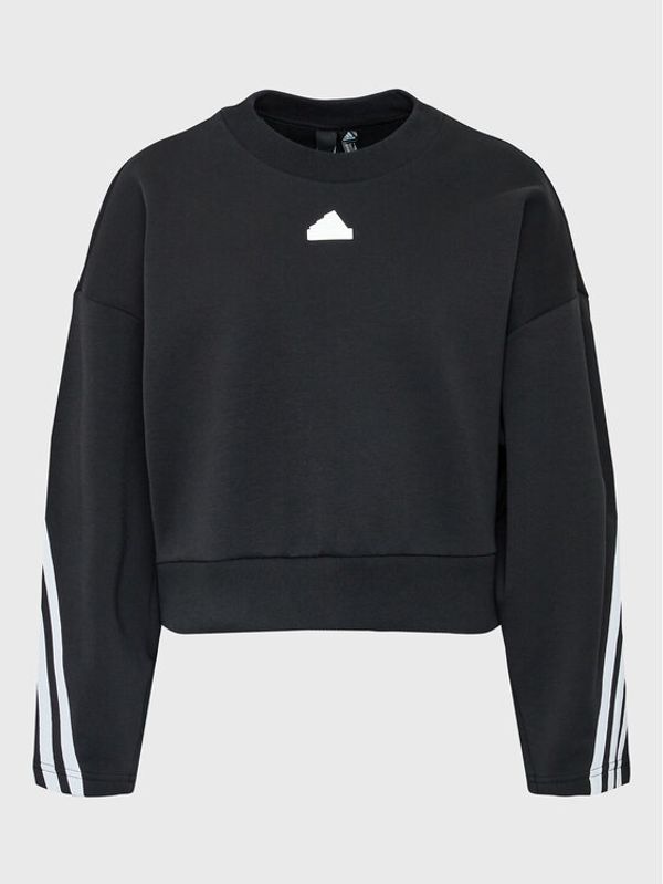 adidas adidas Суитшърт Future Icons IB8494 Черен Loose Fit