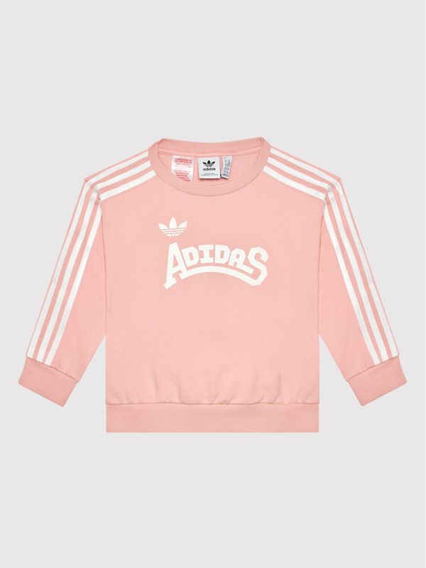 adidas adidas Суитшърт Graphic HC4559 Розов Loose Fit