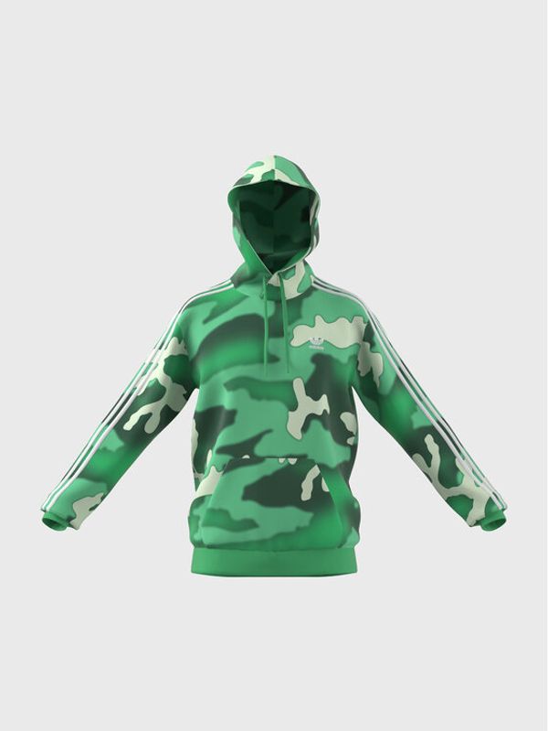 adidas adidas Суитшърт Graphics Camo Allover Print Hoodie HZ1158 Зелен Regular Fit