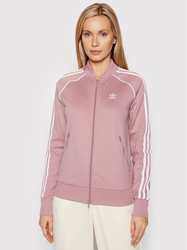 adidas adidas Суитшърт HE956 Primeblue SST Track Розов Regular Fit