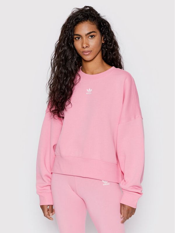 adidas adidas Суитшърт HJ7870 Розов Relaxed Fit