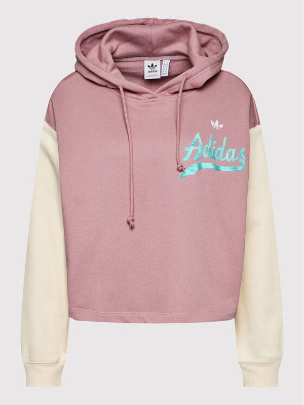 adidas adidas Суитшърт Hoodie HD9784 Розов Relaxed Fit