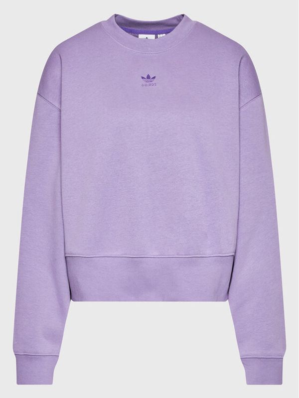 adidas adidas Суитшърт HZ8639 Виолетов Relaxed Fit