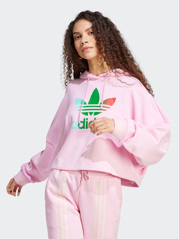 adidas adidas Суитшърт IK7863 Розов