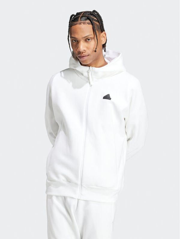 adidas adidas Суитшърт IN5092 Бял Loose Fit