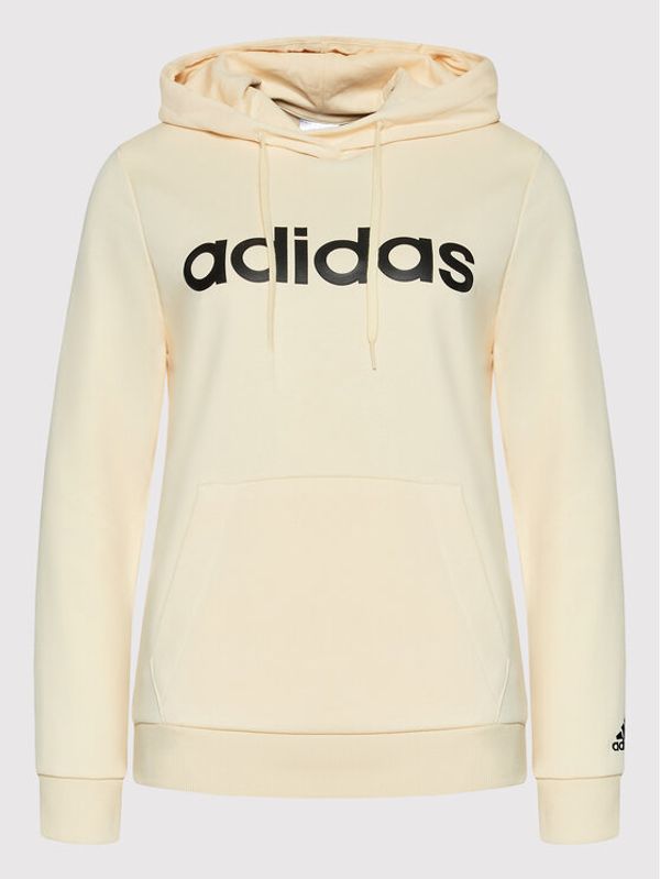 adidas adidas Суитшърт Linear French HL2159 Бежов Regular Fit