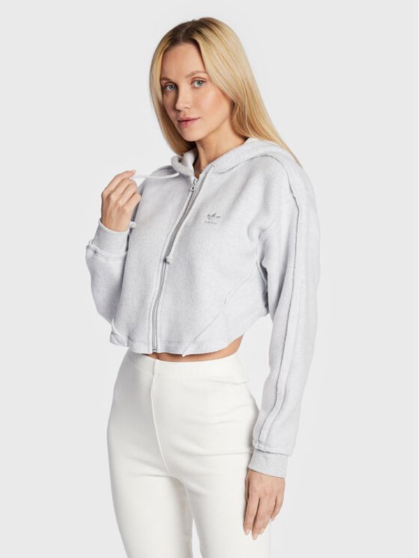 adidas adidas Суитшърт Loungewear HL9140 Сив Relaxed Fit