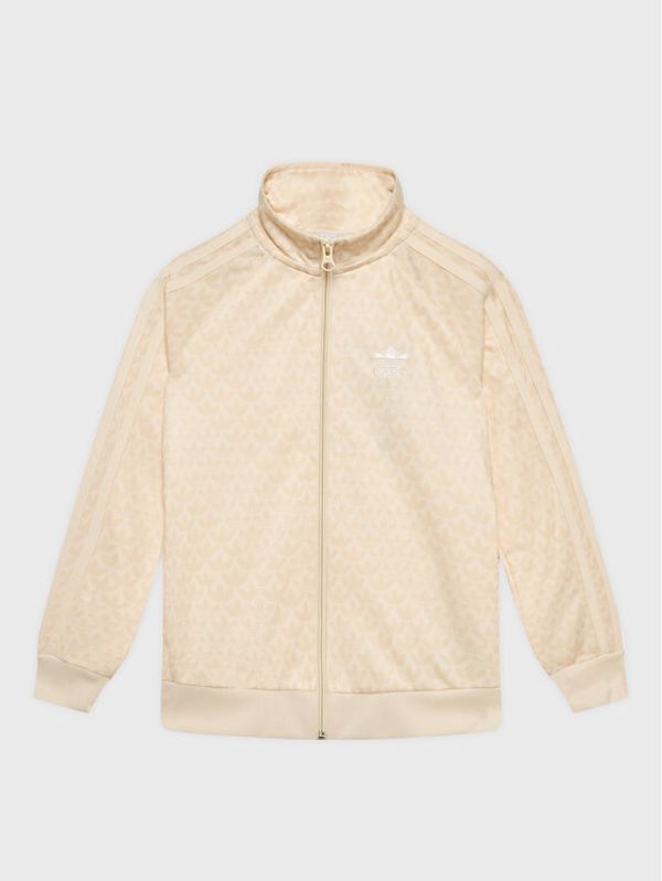 adidas adidas Суитшърт Monogram Track Top H62939 Бял Regular Fit