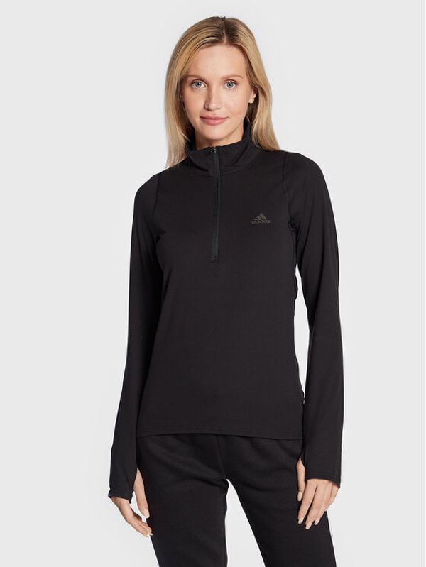 adidas adidas Суитшърт от техническо трико Run Fast HB9223 Черен Regular Fit