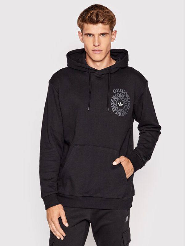 adidas adidas Суитшърт Ozworld HL9250 Черен Loose Fit