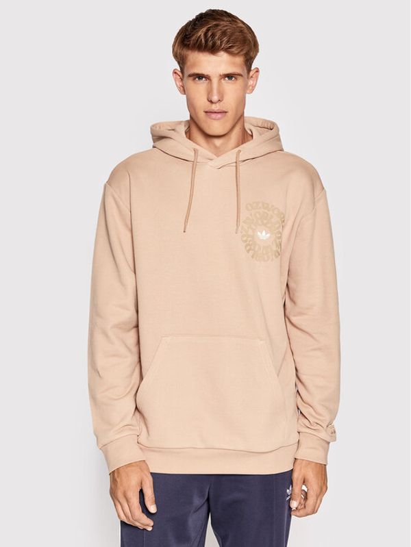 adidas adidas Суитшърт Ozworld HL9252 Бежов Loose Fit