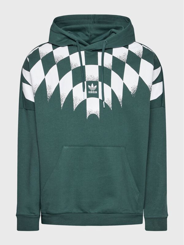 adidas adidas Суитшърт Rekive Graphic HK7355 Зелен Relaxed Fit
