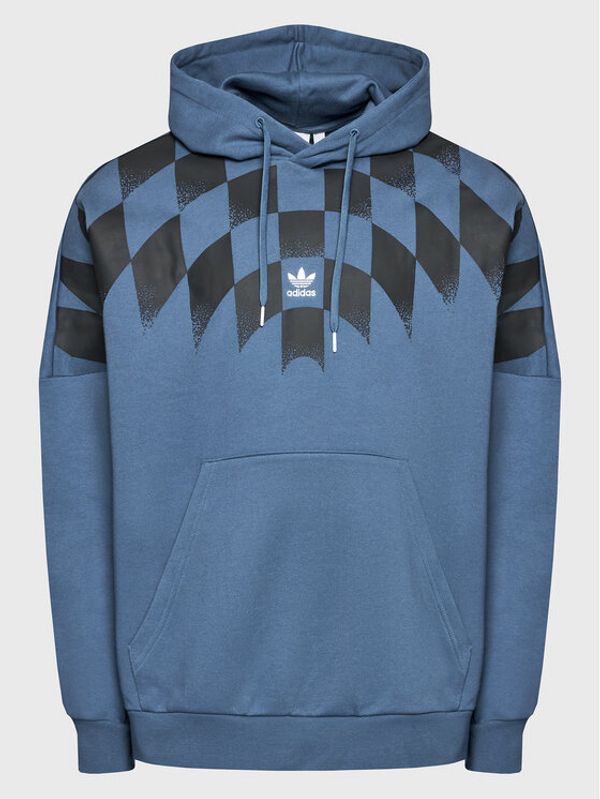 adidas adidas Суитшърт Rekive Graphic HK7356 Тъмносин Relaxed Fit