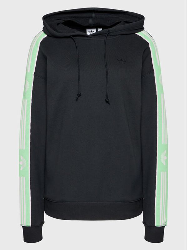 adidas adidas Суитшърт Retro Tape HM1533 Черен Regular Fit