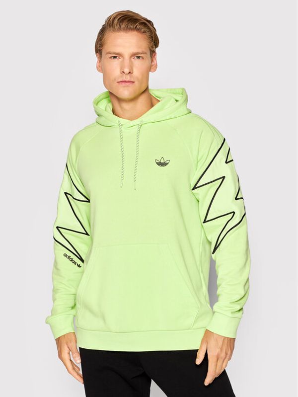 adidas adidas Суитшърт Sprt Lightning HE4716 Зелен Regular Fit