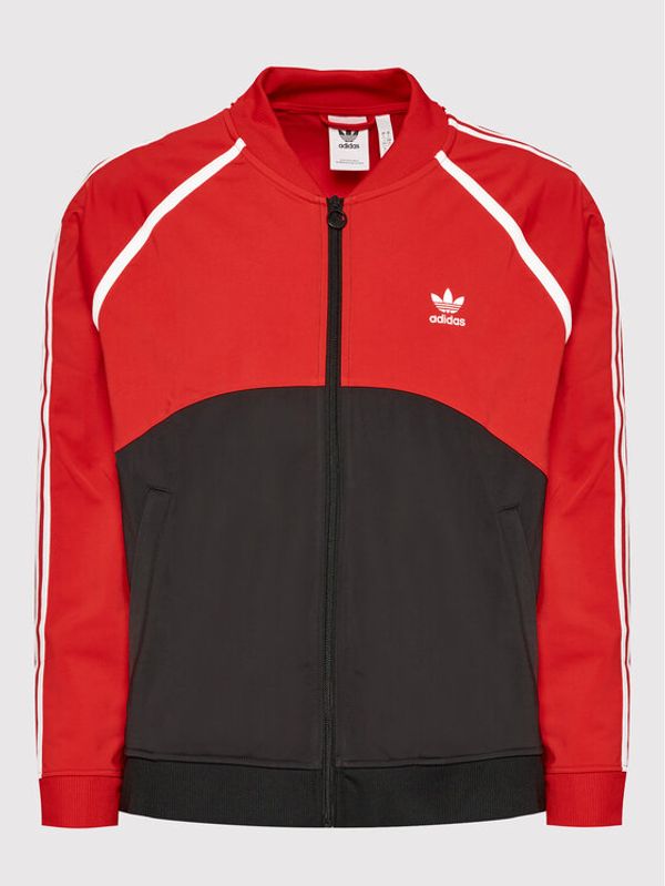 adidas adidas Суитшърт Sst Blocked HC2076 Червен Regular Fit