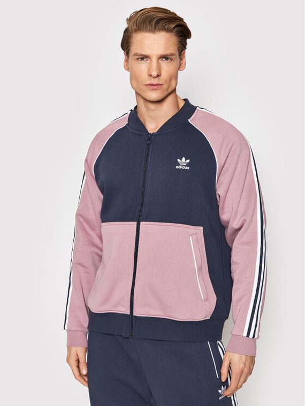 adidas adidas Суитшърт Sst Fleece Track HC2081 Тъмносин Regular Fit