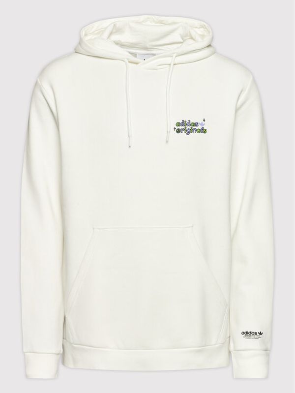 adidas adidas Суитшърт Stoked Alie HC7108 Бял Regular Fit