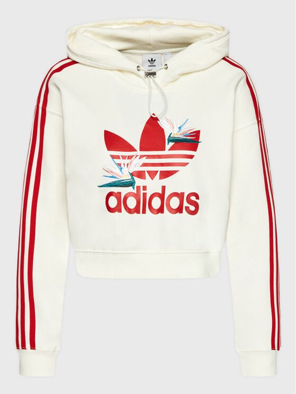 adidas adidas Суитшърт THEBE MAGUGU HK5210 Екрю Relaxed Fit