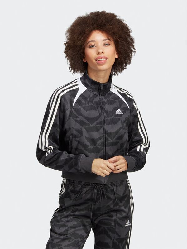 adidas adidas Суитшърт Tiro Suit Up Lifestyle Track Top IC6649 Сив Loose Fit