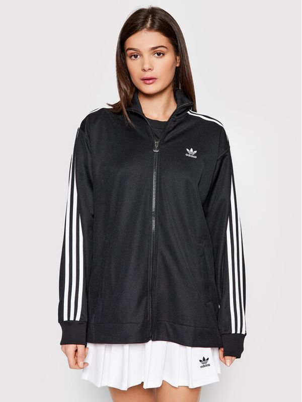 adidas adidas Суитшърт Track HC2062 Черен Relaxed Fit