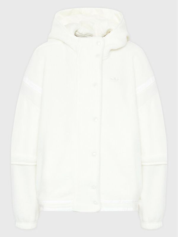 adidas adidas Суитшърт Track HM1551 Бял Relaxed Fit