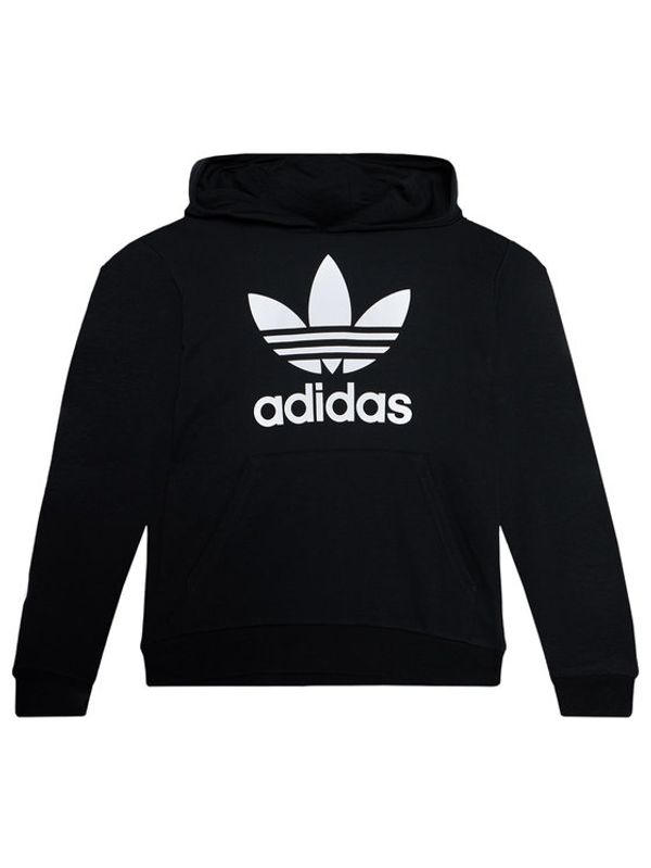 adidas adidas Суитшърт Trefoil DV2870 Черен Regular Fit