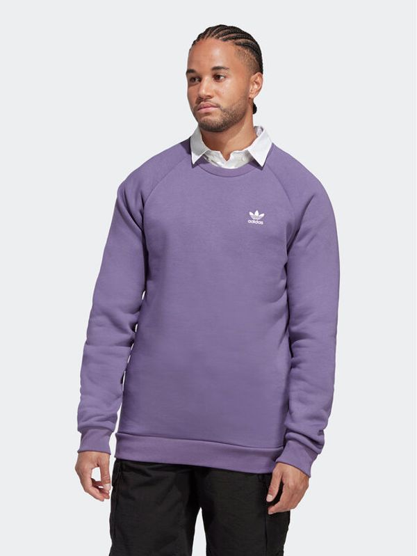 adidas adidas Суитшърт Trefoil Essentials Crewneck Sweatshirt IA4824 Виолетов Regular Fit