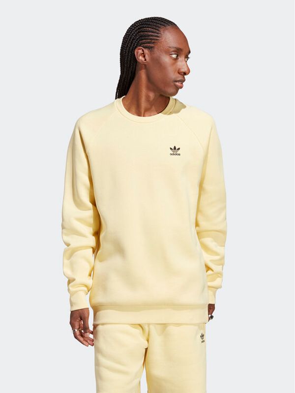 adidas adidas Суитшърт Trefoil Essentials Crewneck Sweatshirt IA4830 Жълт Regular Fit