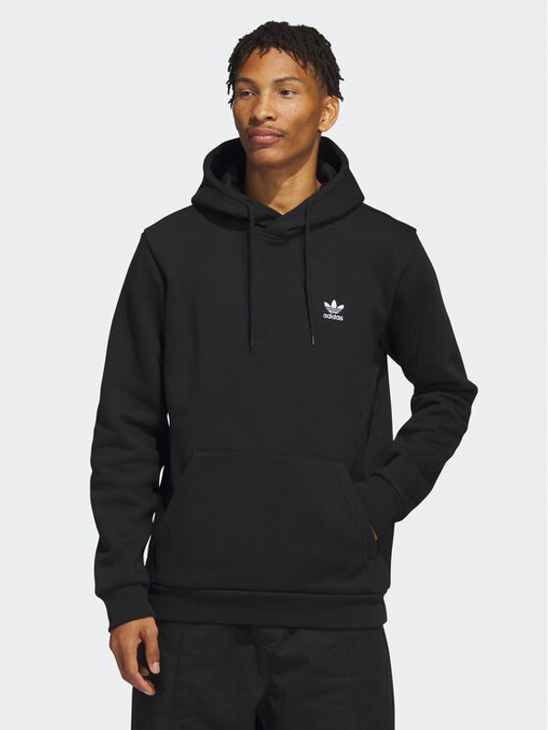 adidas adidas Суитшърт Trefoil Essentials Hoodie IA4898 Черен Regular Fit