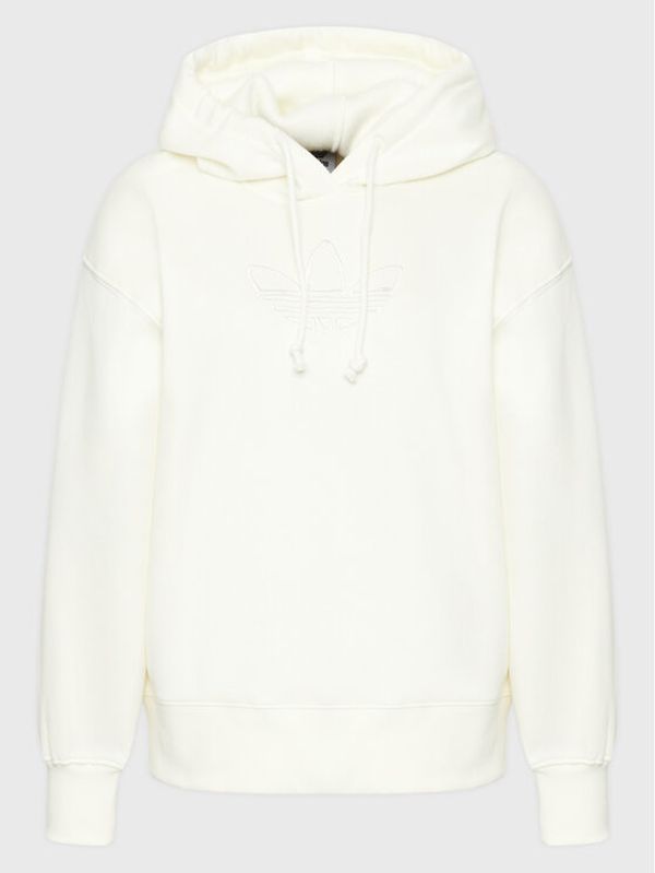 adidas adidas Суитшърт Trefoil Graphic Embroidery HM1636 Бежов Loose Fit